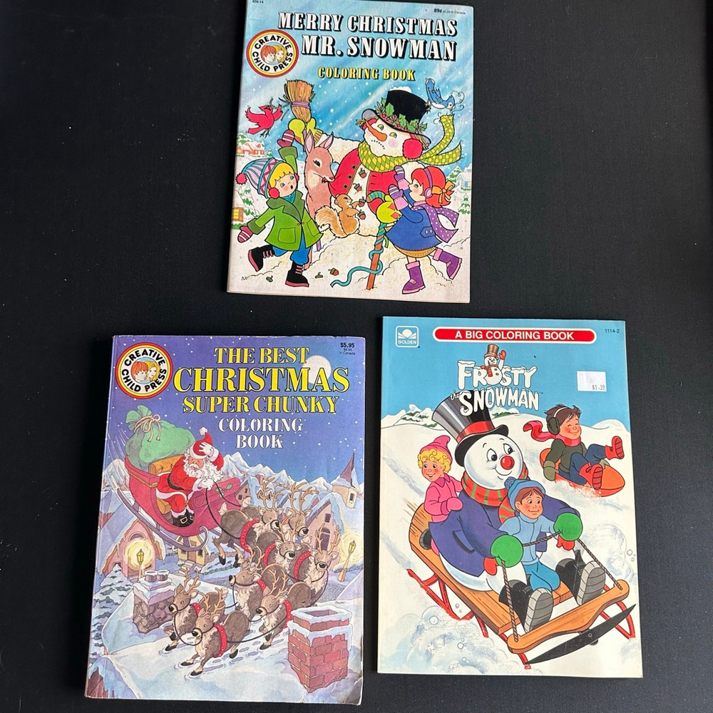 Creative Child Press Christmas Coloring Books Vintage